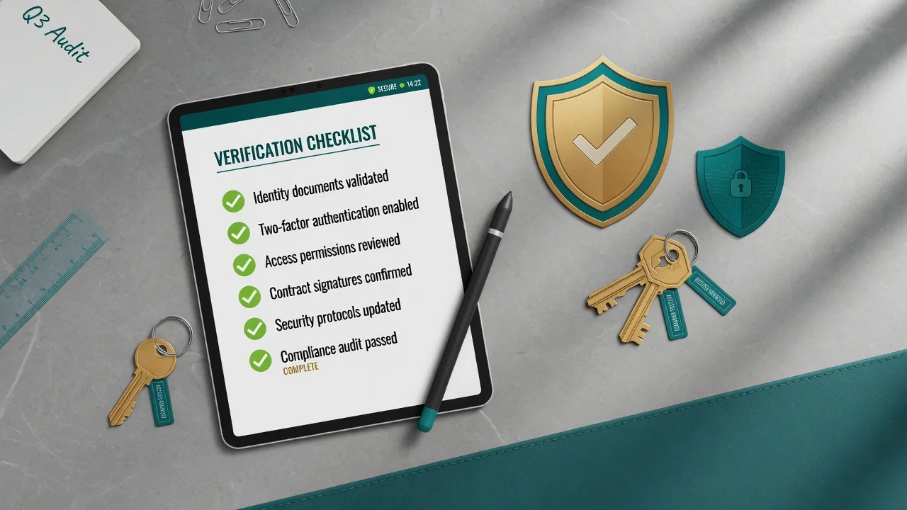 Checklist voor beoordeling van licentie en verificatieproces