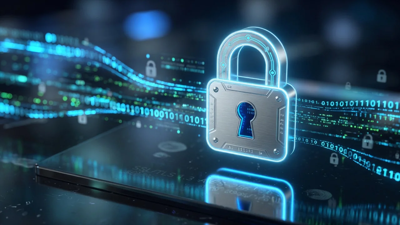 Digitaal hangslot op inlogscherm