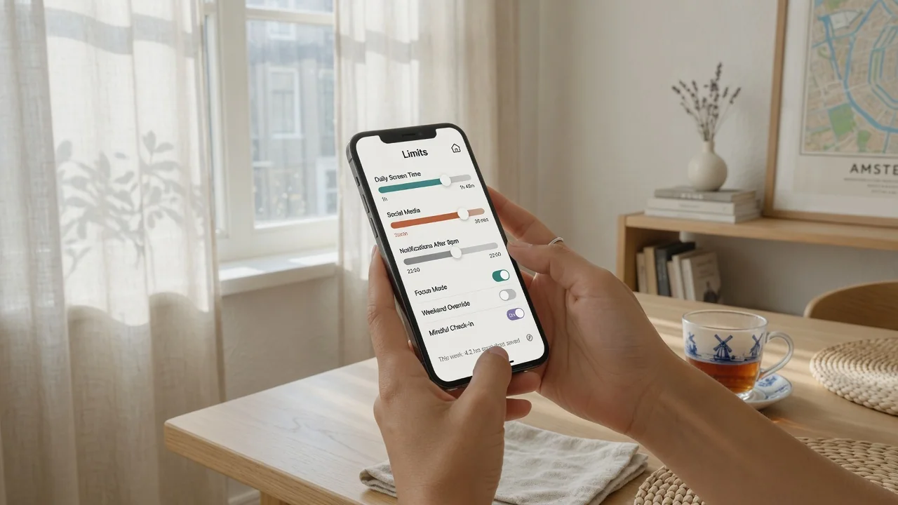 Persoon die bewust goklimieten instelt
